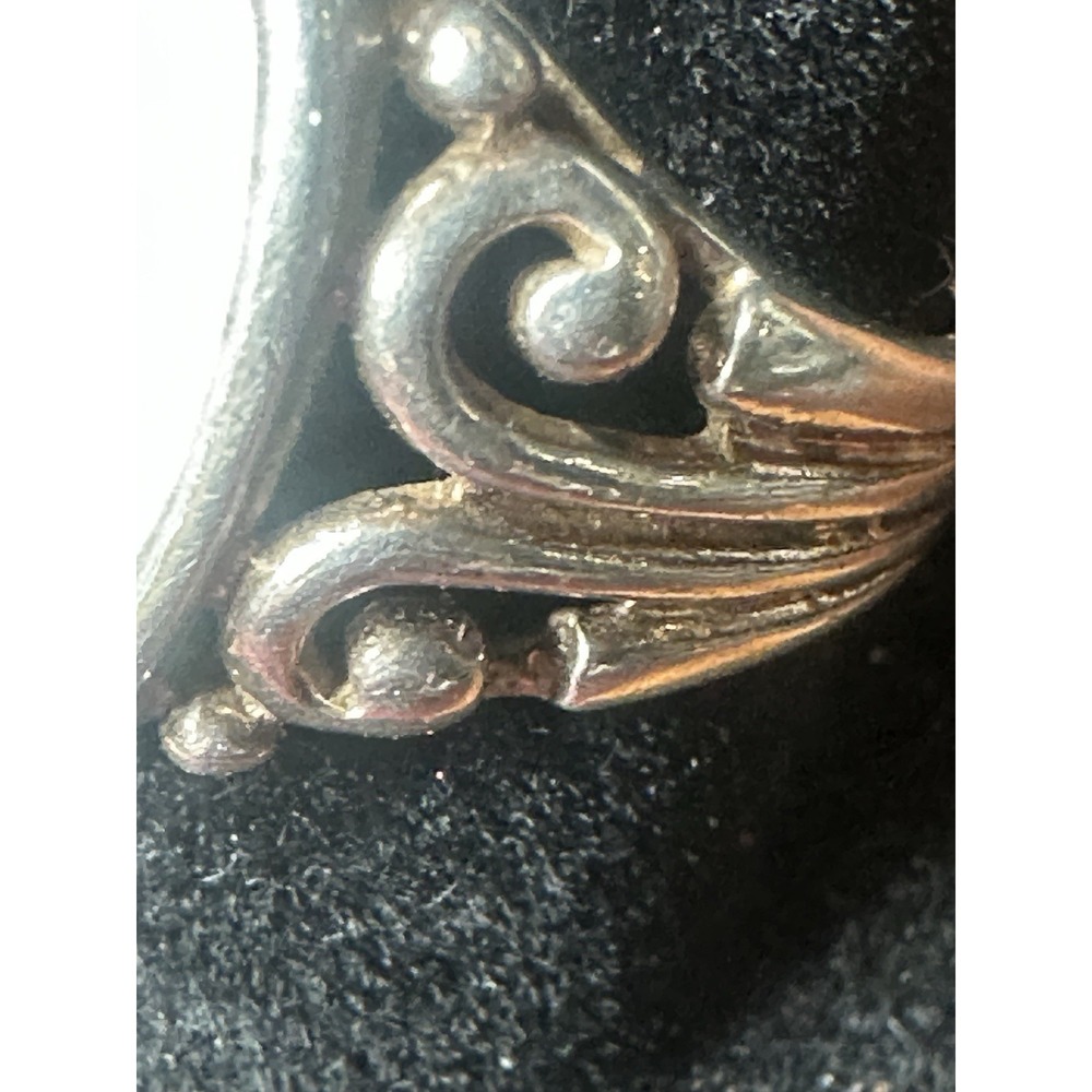 Vintage Sterling Silver Ring w/ Snow White Pearl Stone - Ring Size7 - Picture 7 of 10